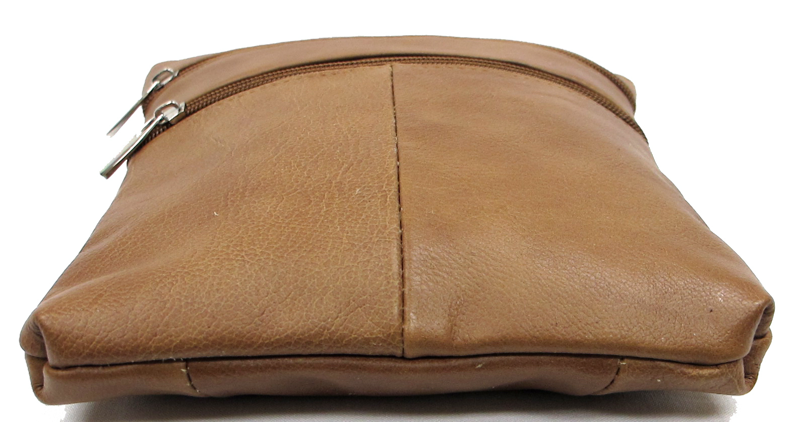 5 Zipper Pocket Genuine Leather Every Day Purse Shoulder Cross Body Slim 7 Color