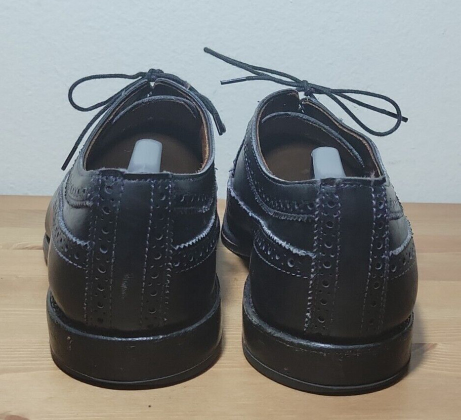 Allen Edmonds “MCGREGOR” Men’s Leather Wingtip Blucher Oxfords Sz 11 Black 4552