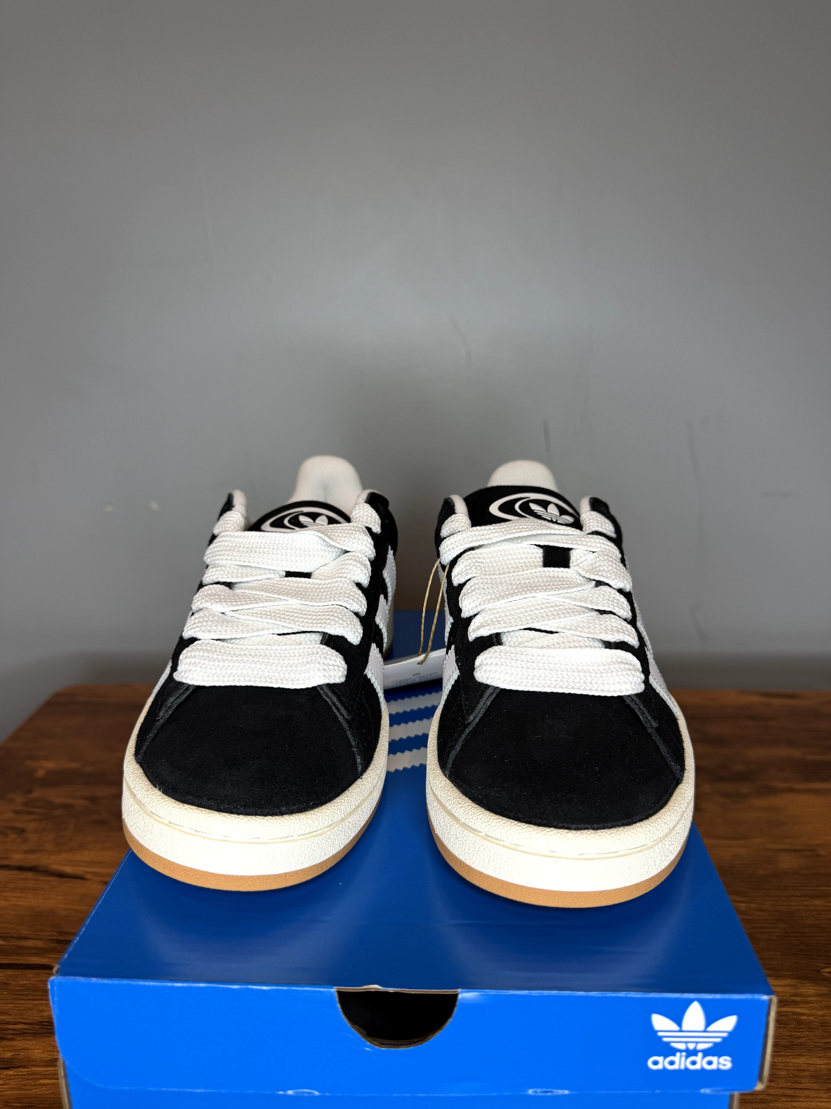 ADIDAS CAMPUS 00S CORE BLACK WHITE GUM ATHLETIC SNEAKERS HQ8708 SIZES 3.5 4.5 5