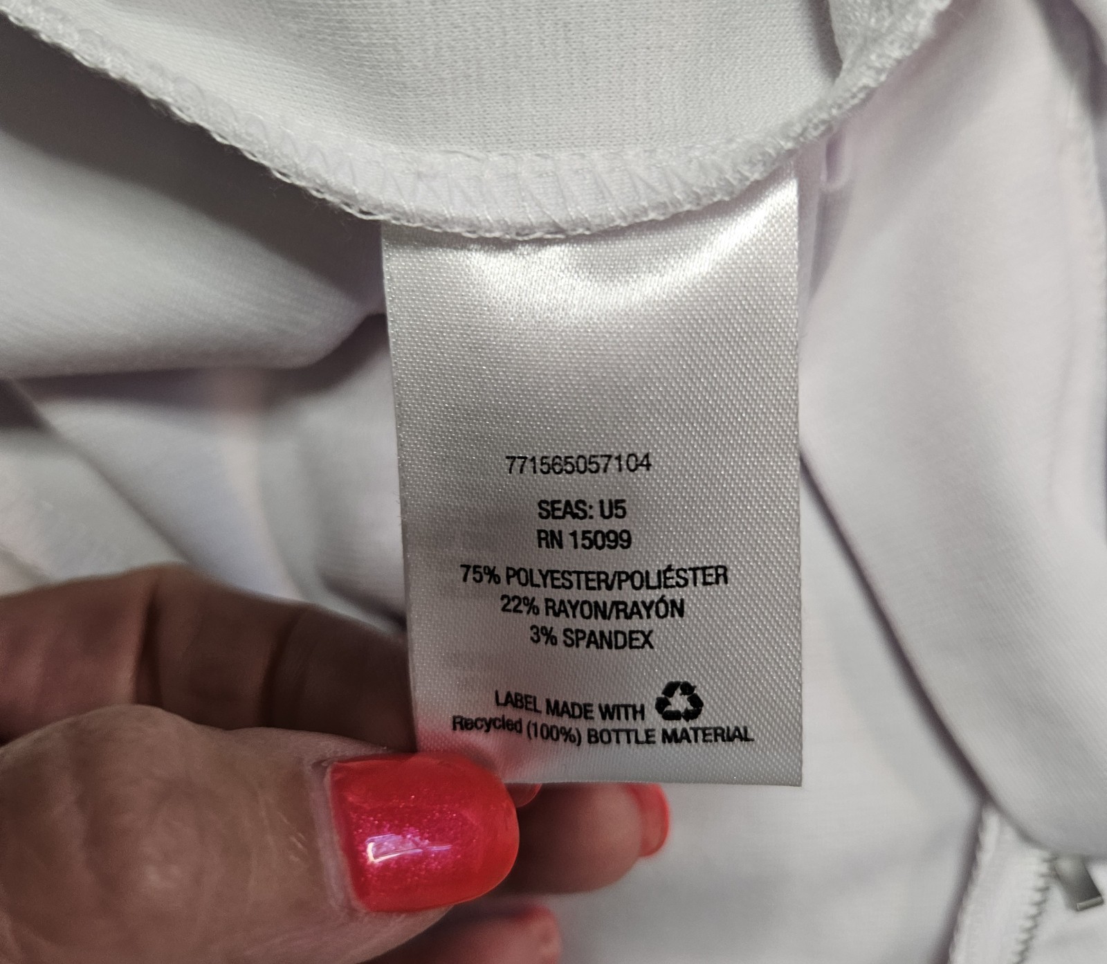 Covington Petites MP White Solid Crew Neck Short Sleeve Dress
