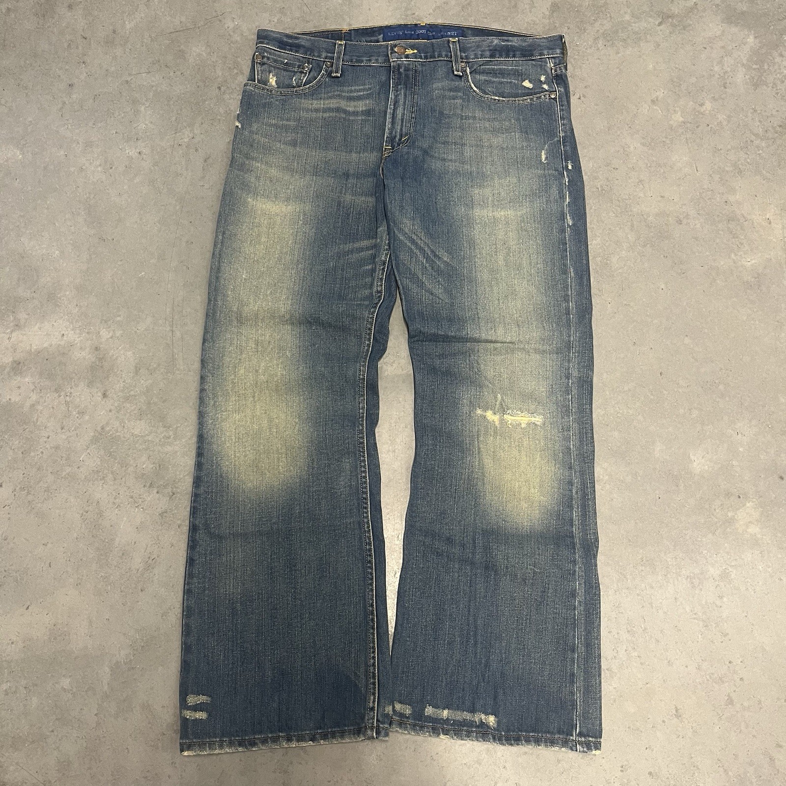 Vintage Y2K 2006 Levi’s 527 Men’s Flared Distressed Bootcut Jeans Size 36×30