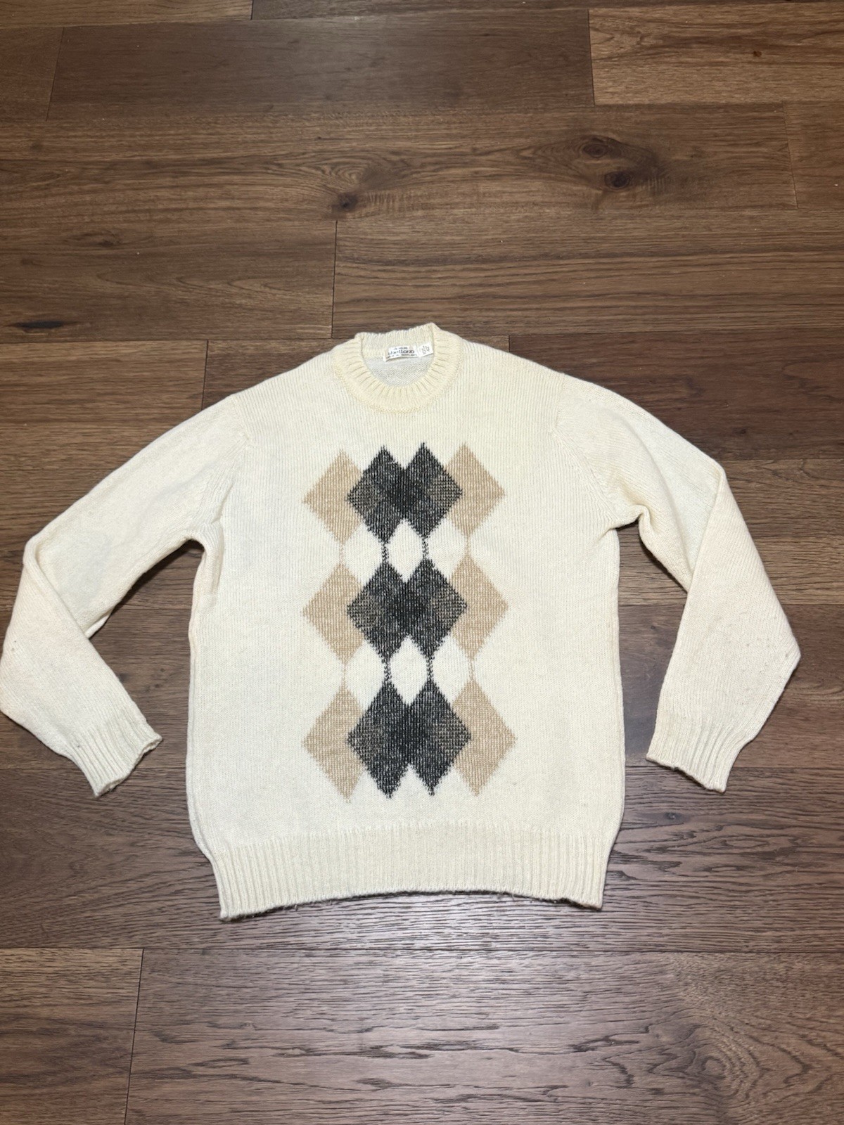 Vintage 100% Pure Shetland Wool Sweater Men’s Size Medium Scotland 107 Cm 42”