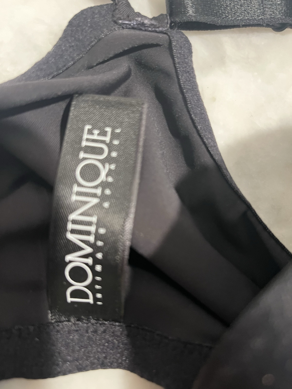 Dominique Talia Front Closure Racerback Bra Black 42F New with Tags