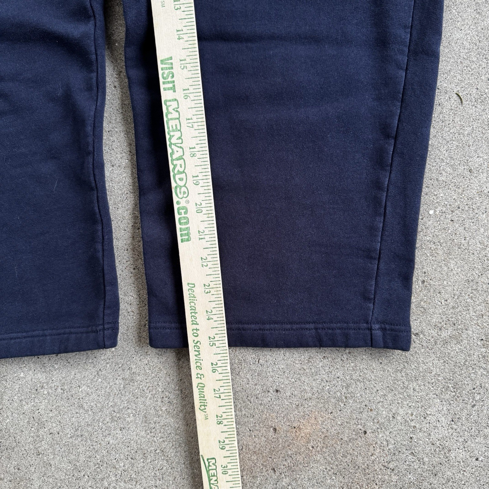 AND1 Men’s Navy Fleece Cargo Sweatpants L Relaxed Fit Drawstring Pockets