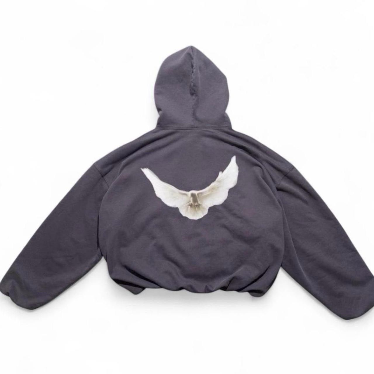 Yeezy Gap Balenciaga 05 Dove Hoodie Dark Grey size Medium ( Check Description )