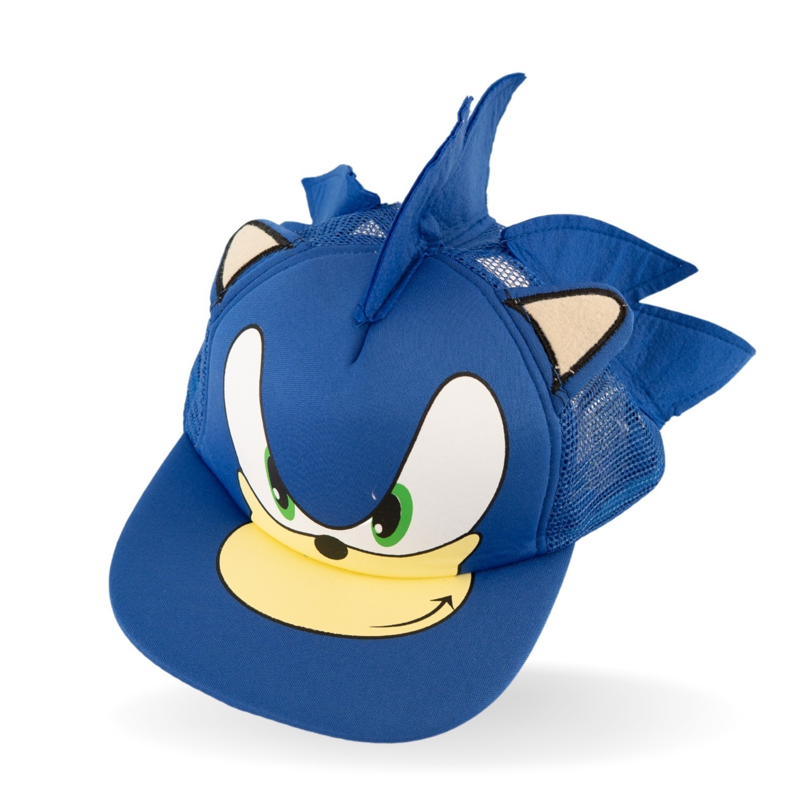 Sonic the Hedgehog Kids Trucker Cap with 3D Spikes & Ears Mesh Back Adjustable