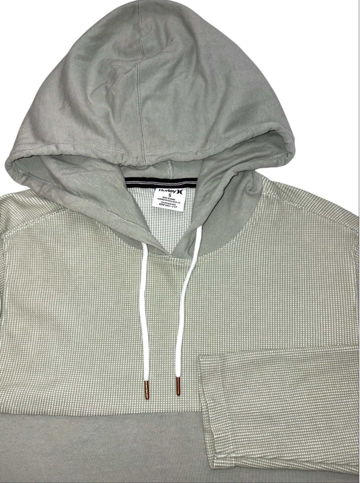 Hurley Dri-FIT Hoodie Men’s Small Santa Cruz Green Sweatshirt Pullover BV1925