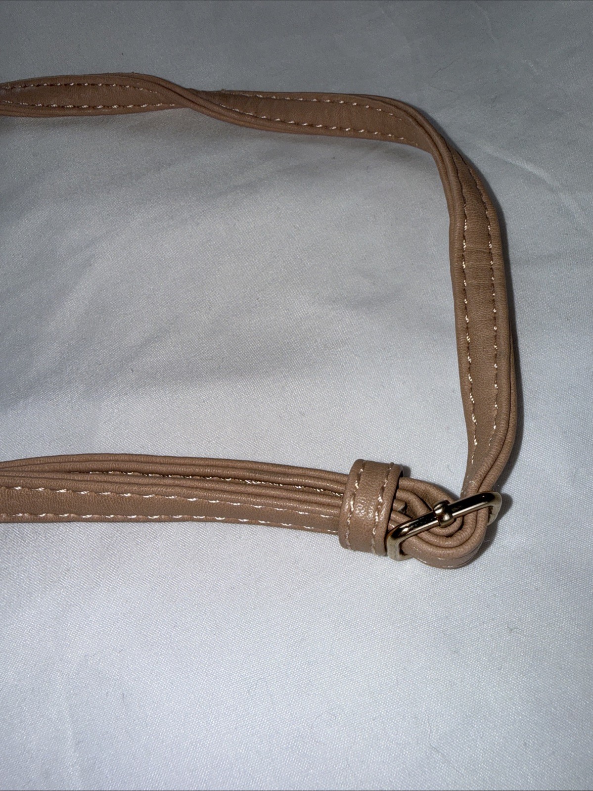 Melie Bianco Vegan Leather Clutch Shoulder Strap Envelope Handbag Rose Gold Bag