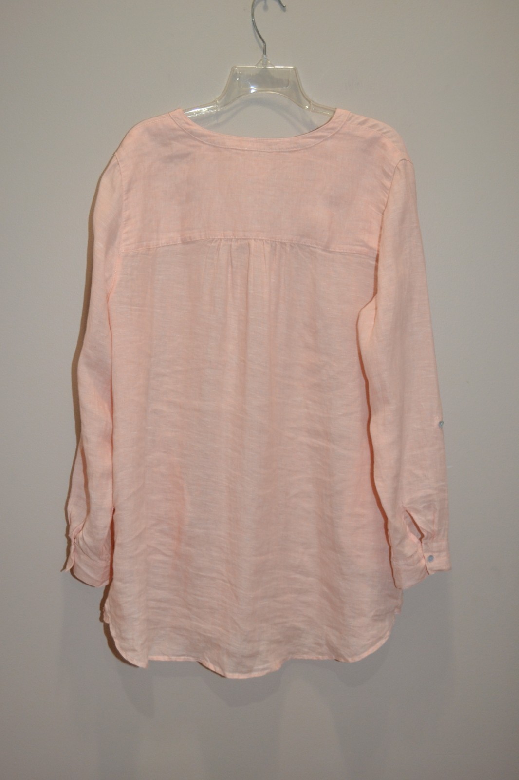 Sigrid Olsen Womens XL Linen Oversized Tunic Pockets Lagenlook Coastal Beachy