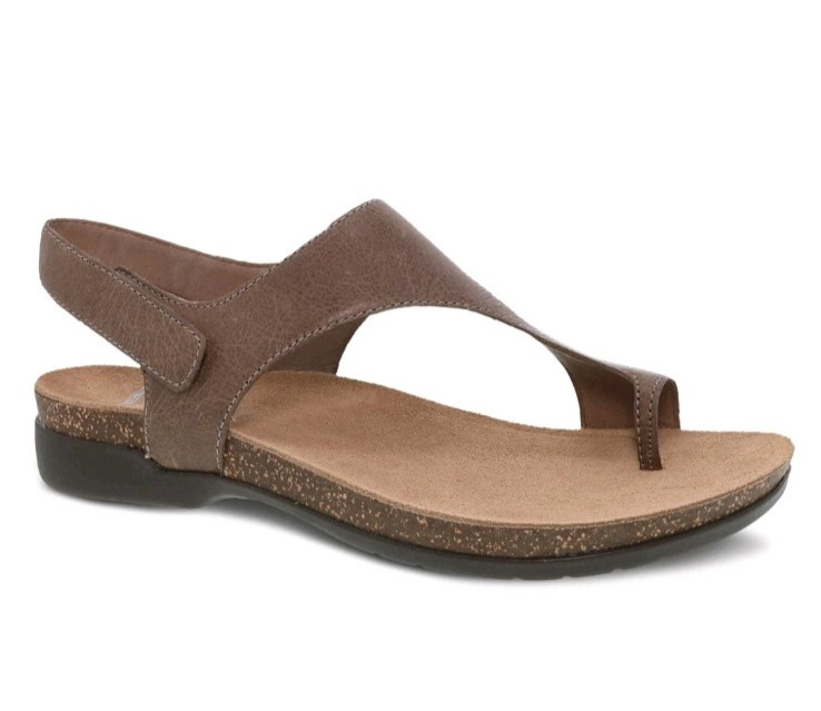 $130 DANSKO US 10.5-11 EU 41 Stone Leather REECE Sandals 6024795300 Pristine!!