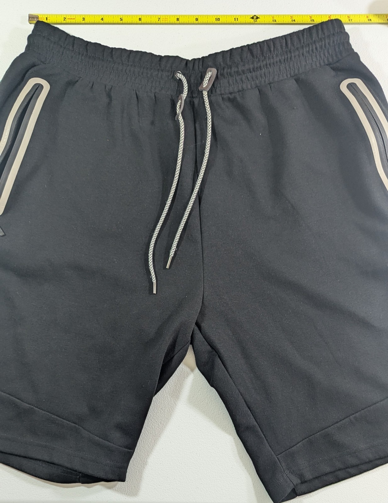 Wicked Stitch RN78227 Men’s Black Sweat Jogger Shorts Size 2XL Inseam 11 Inches