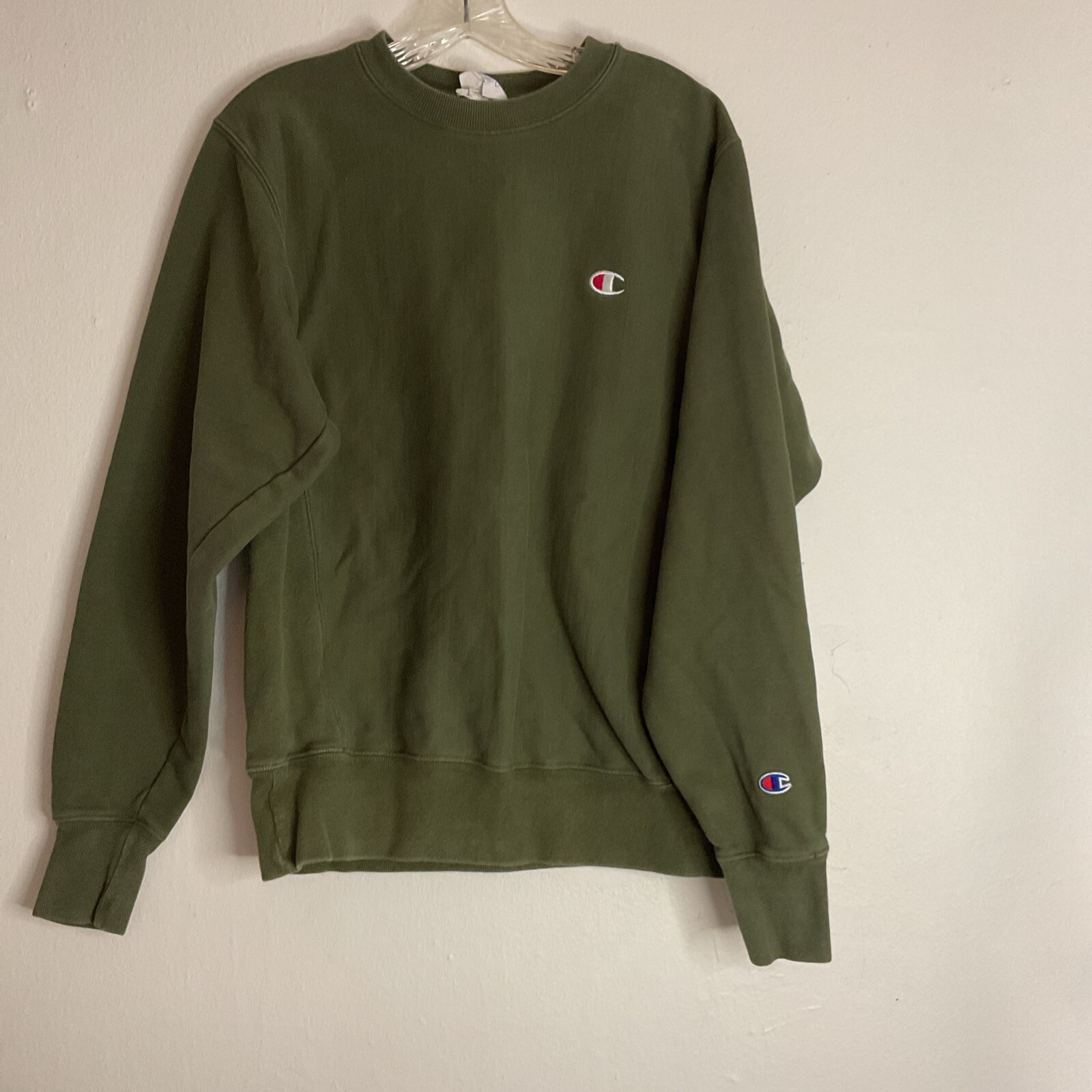 Champion Reverse Weave Men’s Sweatshirt Sz Small Crewneck Forest Green