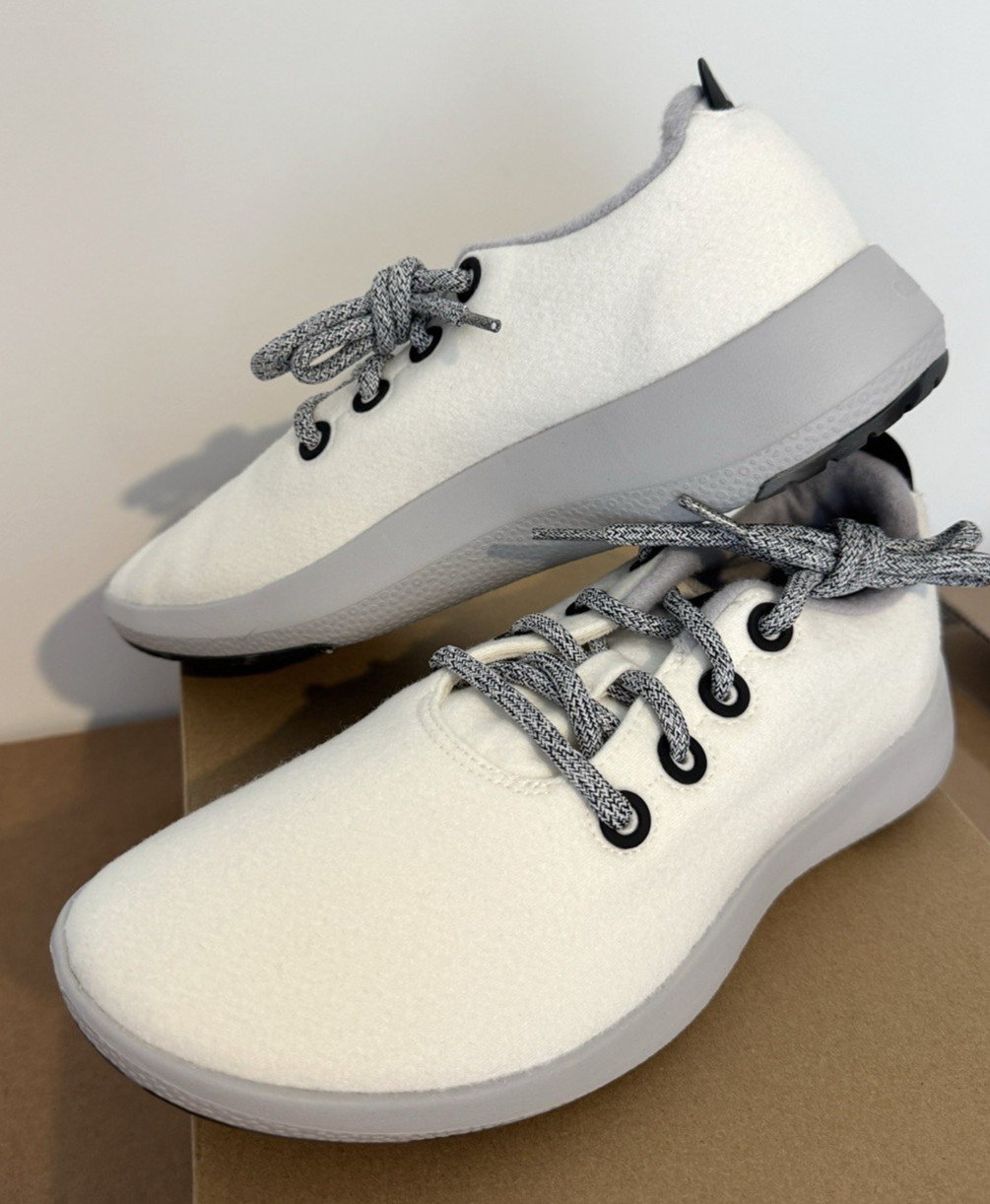 NEW ALLBIRDS WOOL RUNNER MIZZLE BLIZZARD CAMO SHOES SNEAKER WHITE MENS SIZE 13