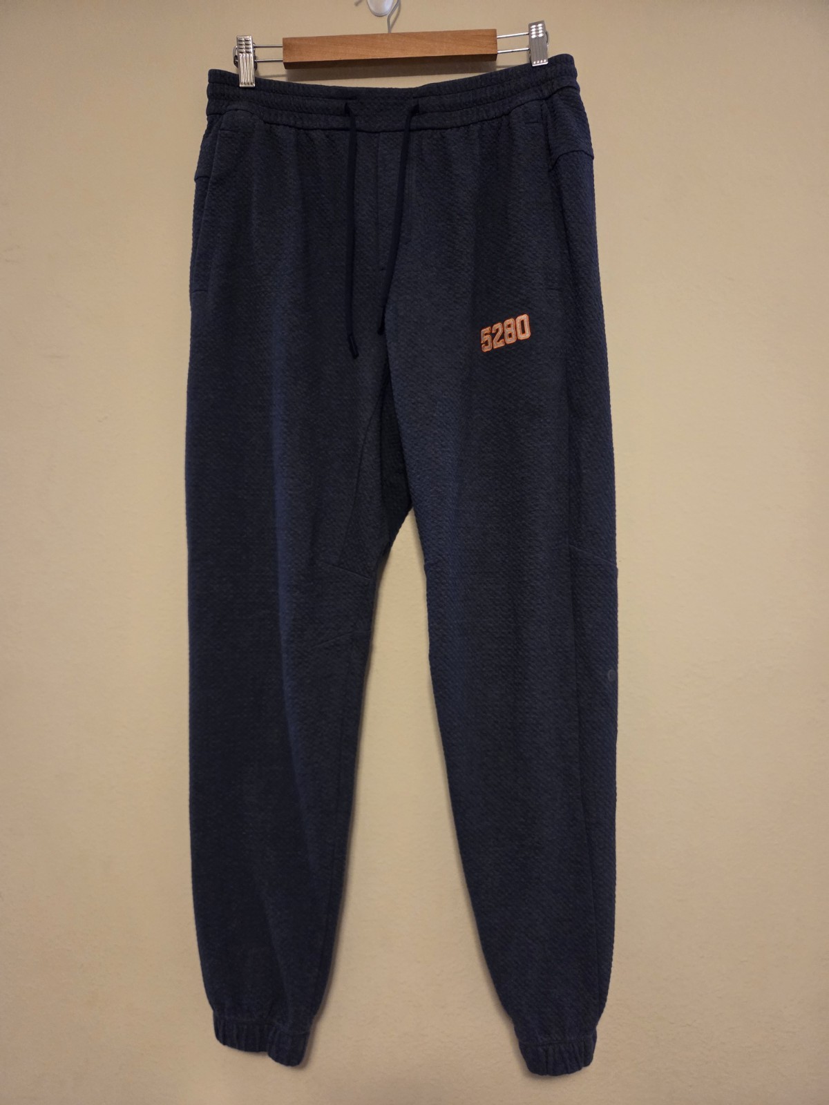 Lululemon Drawstring Sweatpants L Denver Broncos Player Issue 5280 Navy Blue #27