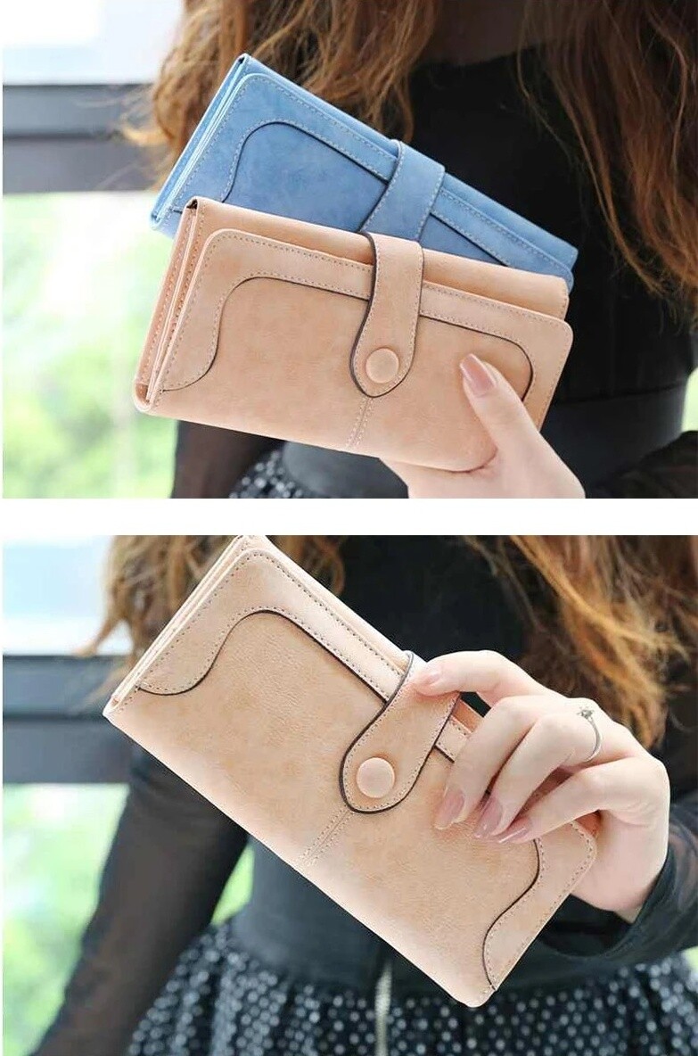 Women PU Leather Wallet Clutch Long Phone Card Holder Purse Handbag Best Gift US