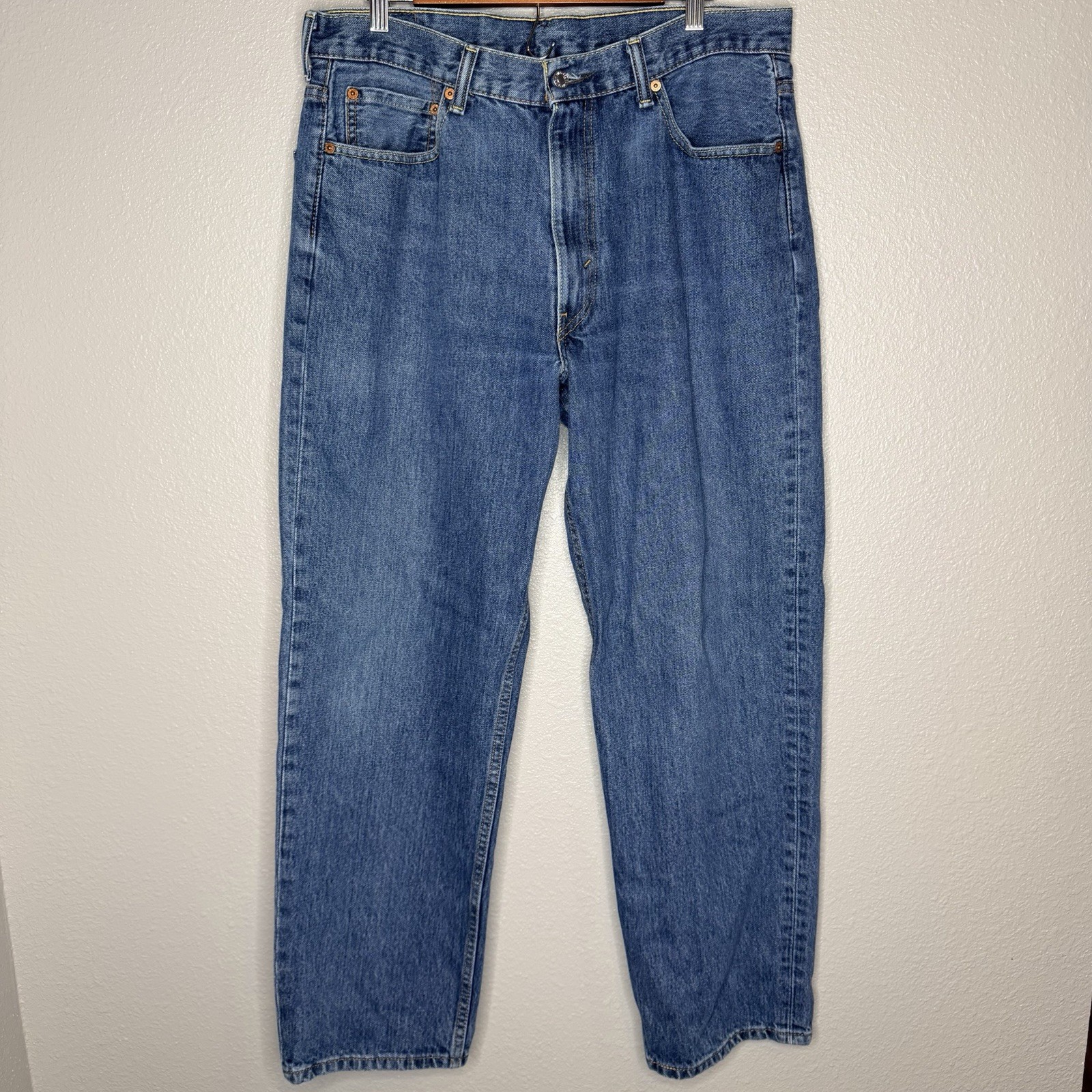 Levi’s 550 Jeans 36×32 Relaxed Fit 90s Style Dad Core Blue Denim Straight