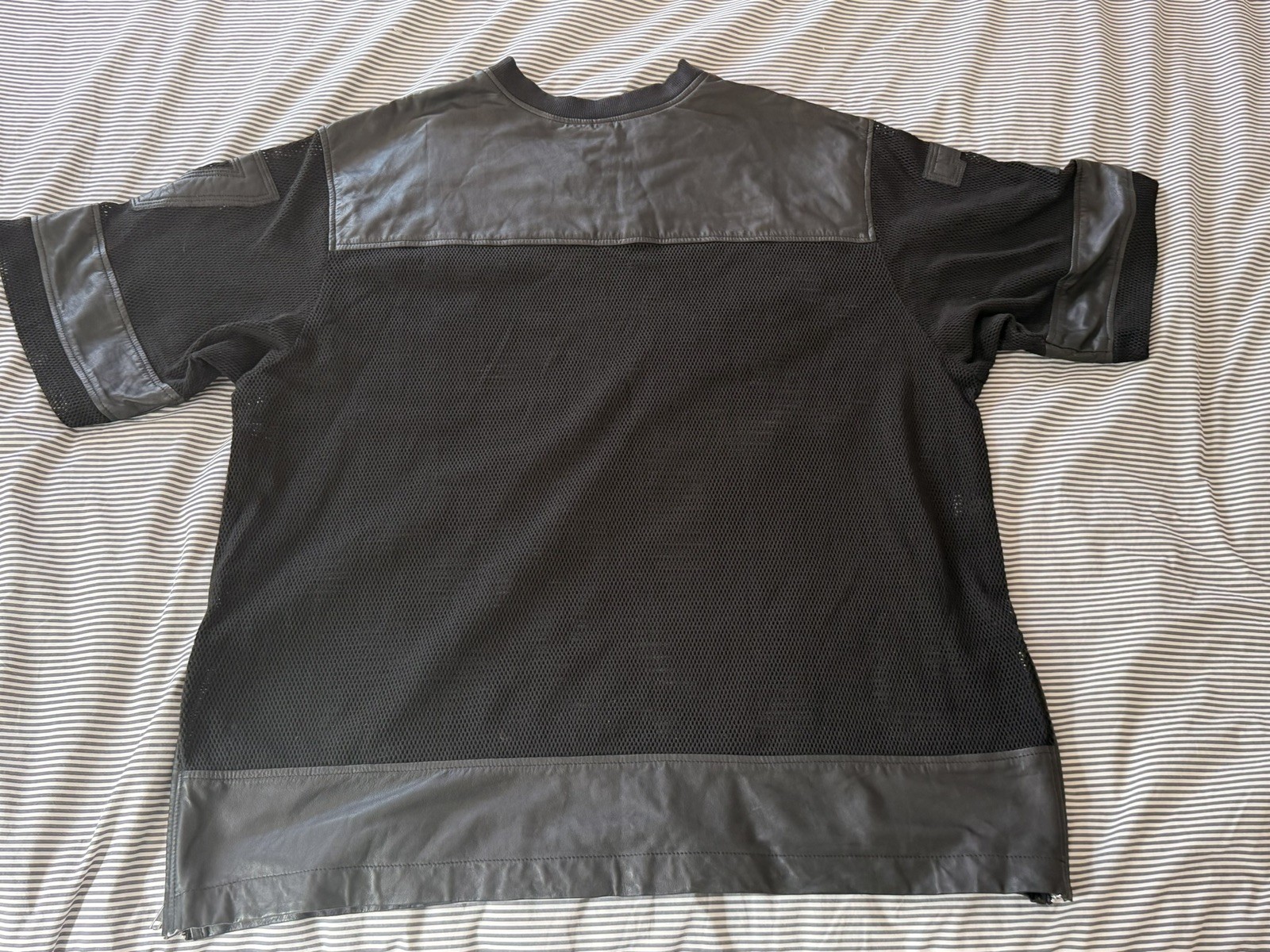 Skingraft Leather & Mesh Unisex Top Jonny Cota SS 2014 Runway Look Vintage