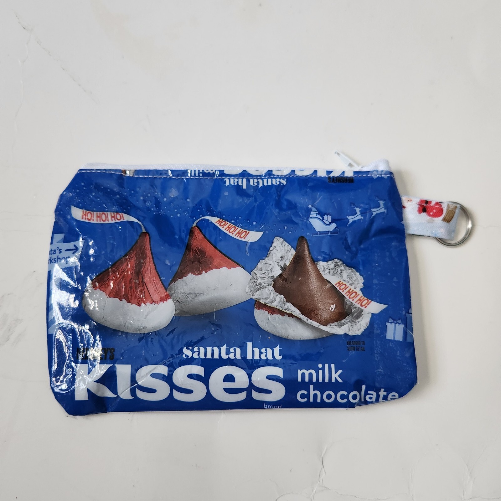 Hershey Kisses Santa Hat Milk Chocolates Homemade Bag ( Christmas)
