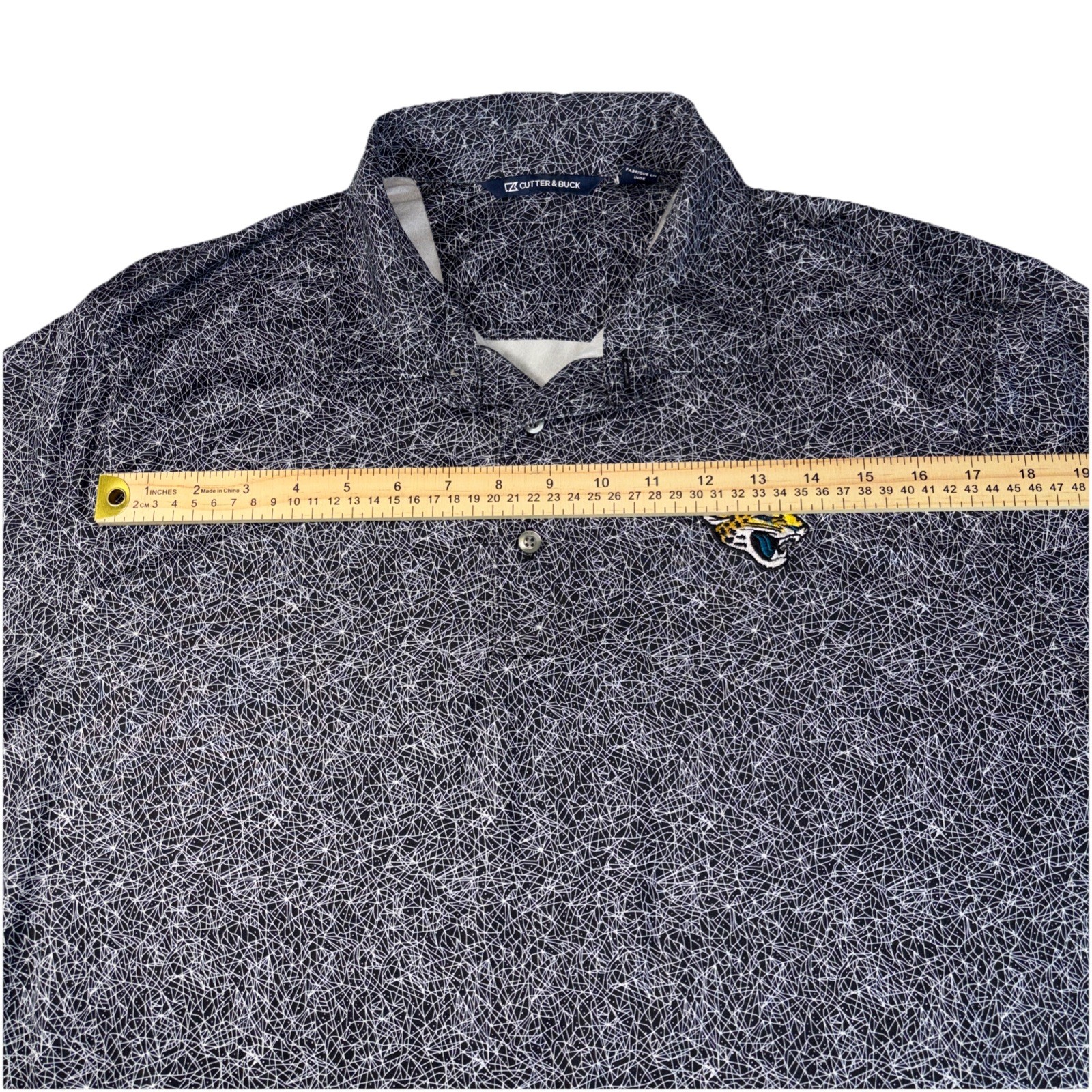 Cutter Buck Men’s XL NFL Jacksonville Jaguars Golf Polo Lightweight Stretchy