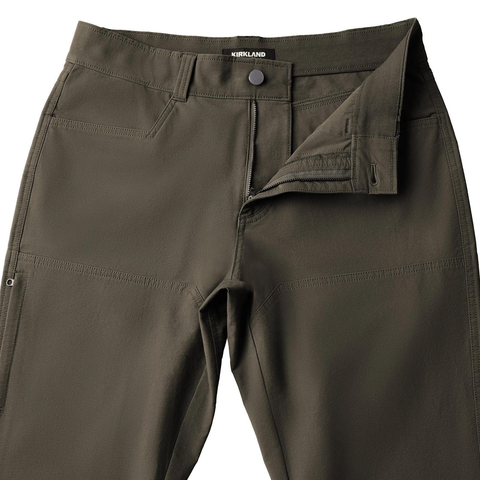 Kirkland Signature Men’s Stretch Tech Pant Straight Fit 4-Way Stretch Flat Front