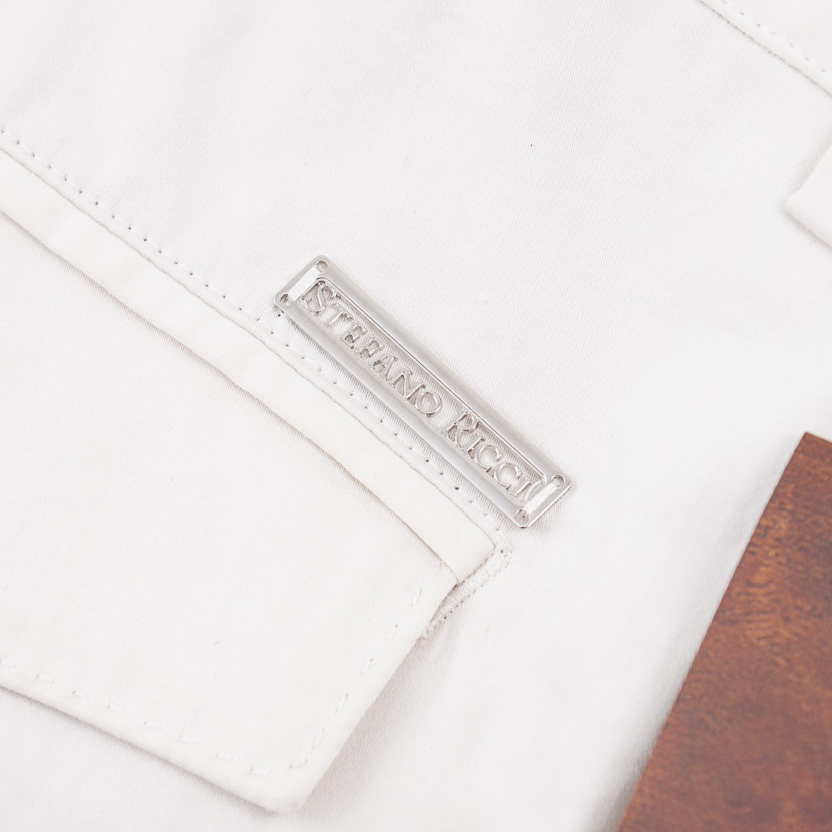 Stefano Ricci Lightweight Beige Stretch Cotton Chino Pants 34 (Eu 50) NWT