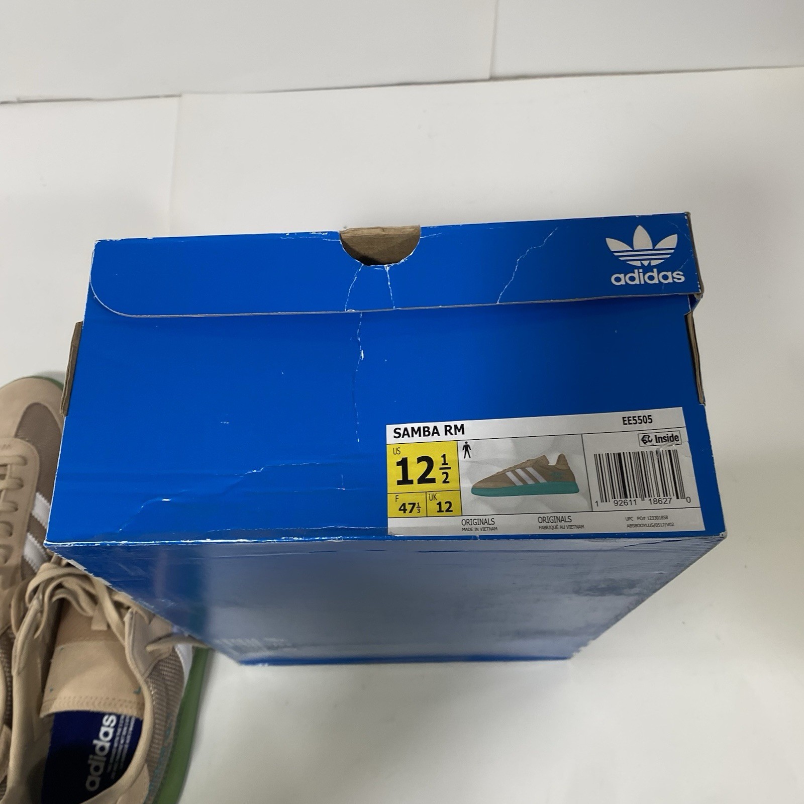 Adidas Samba RM Boost Miami Pale Nude Hi Res Aqua Men US 12.5 EU47 1/3 JP275 CHN