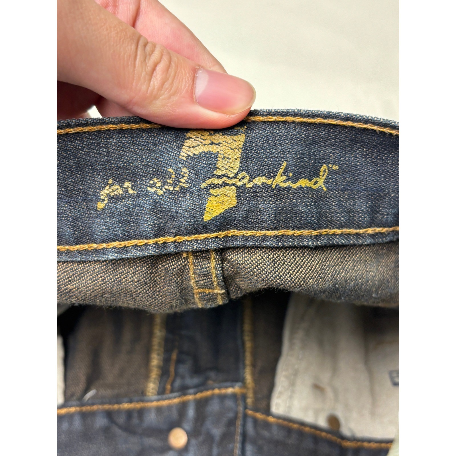 7 For All Mankind Women’s Size 31X31 Bootcut Jeans Dark Wash Denim Made in USA