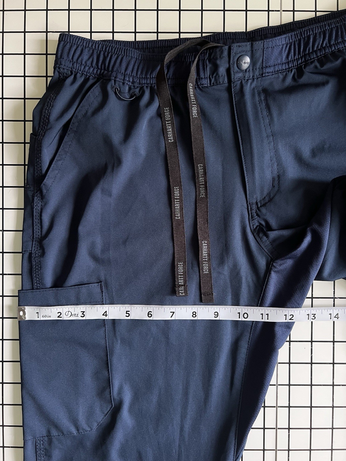 Carhartt Force Liberty Scrub Pants Men’s Medium Short 32×27.5 Blue Cargo C55106