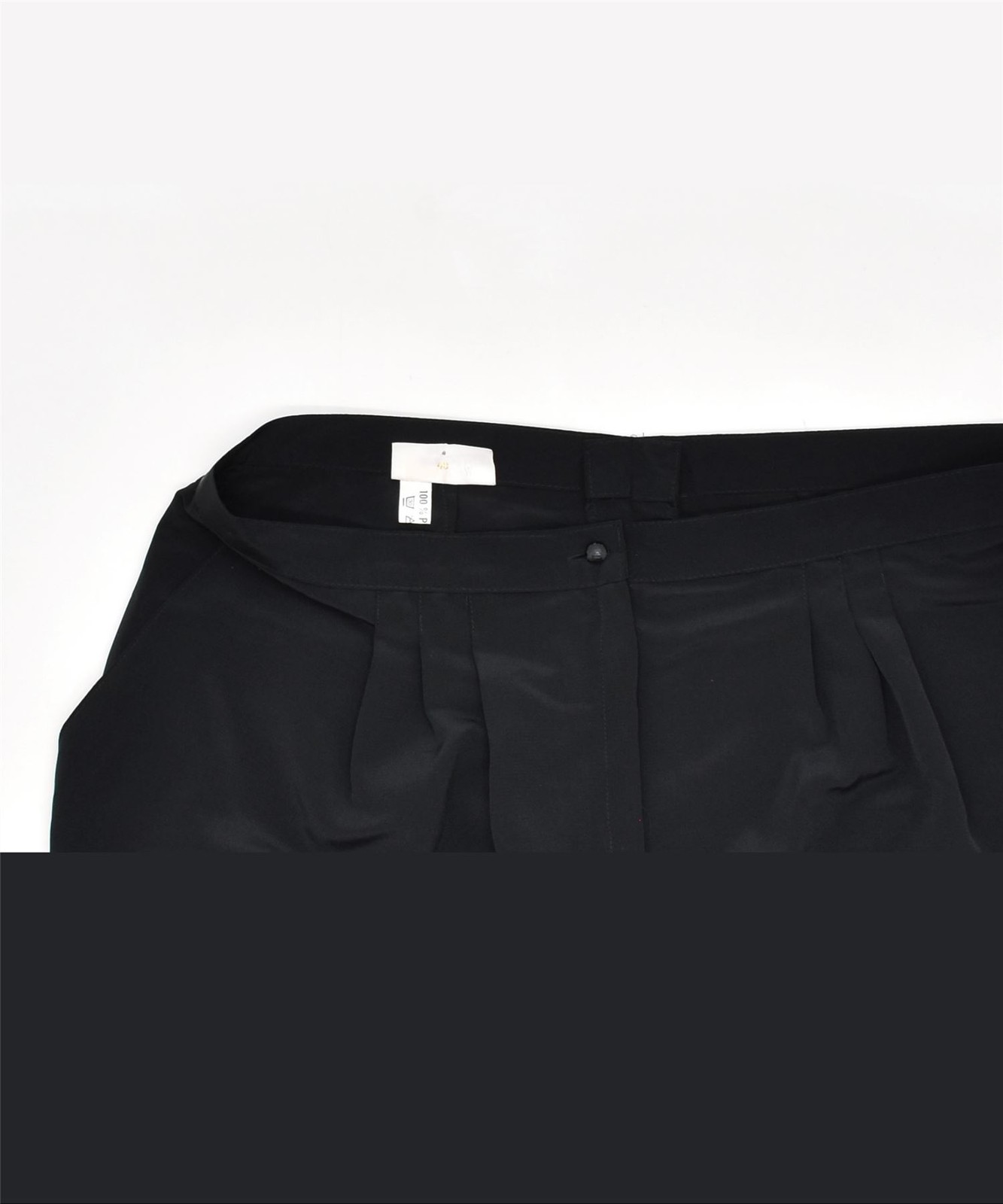 BERND LINEK Womens Slim Casual Trousers EU 48 XL W34 L29 Black Polyester MT01