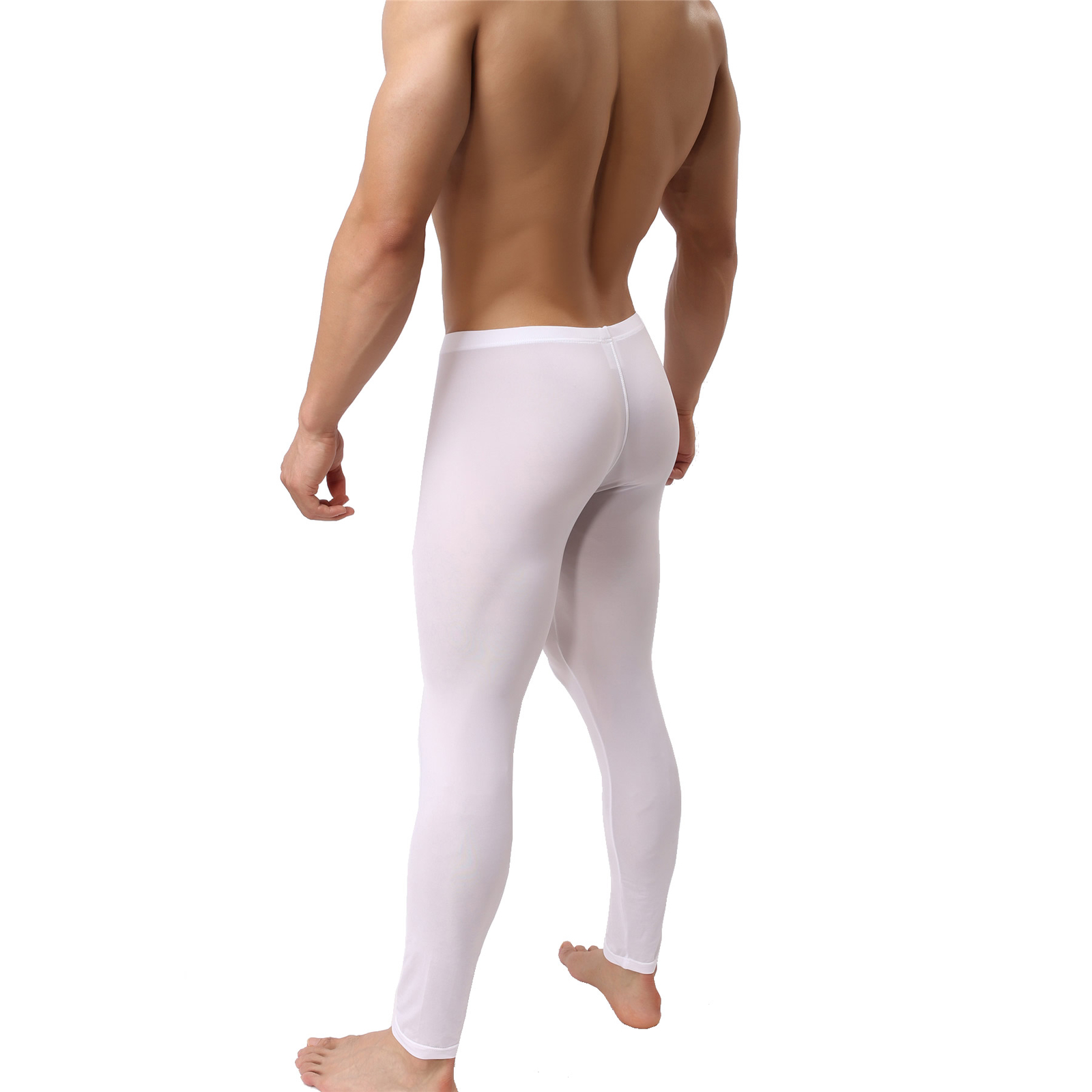 Men Briefs Pant Middle Trousers Seamless Thin Tight Gym Male Underwear Nightwear