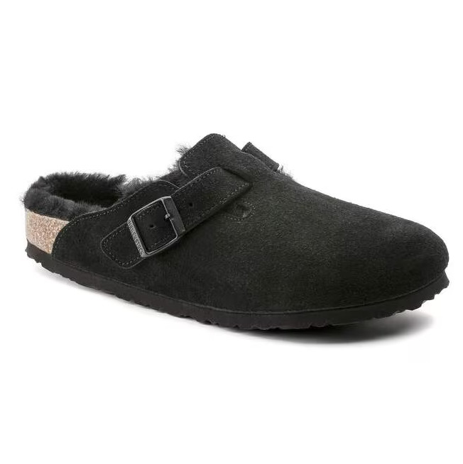 NWT Birkenstock Boston Shearling Suede Leather Unisex Adults All Size
