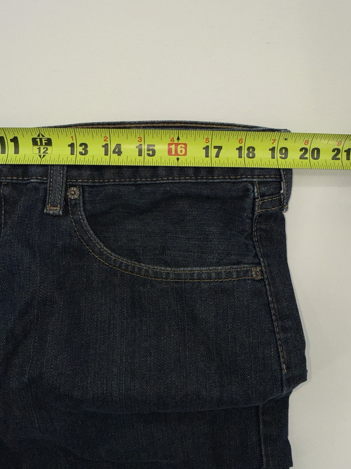 Levis 505 Jeans Mens Regular Fit Straight Dark Stonewash Color Size 38×32