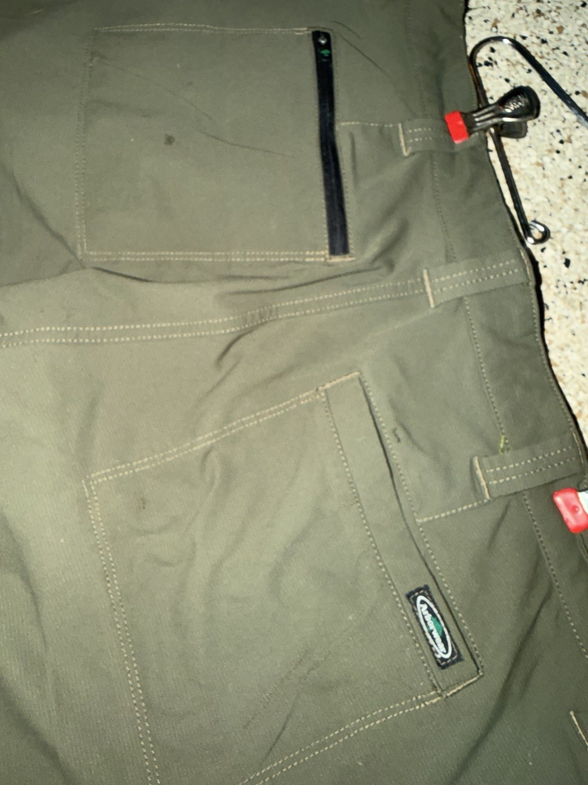 Arborwear Pants Mens 36×32 Green Cargo Canvas Nylon Chainsaw Tree Trimmer Work