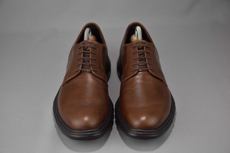 mens ecco heels brown leather 42
