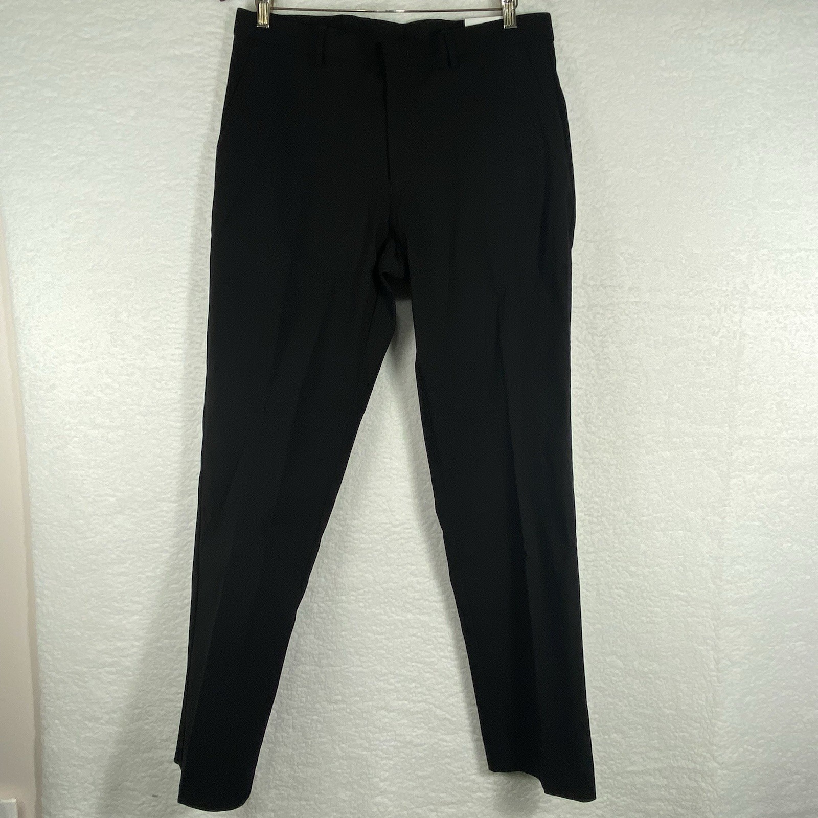 Tommy Hilfiger THFlex Tate Black Dress Pants Mens 34W x 32L TTEAPH1A0002 Stretch