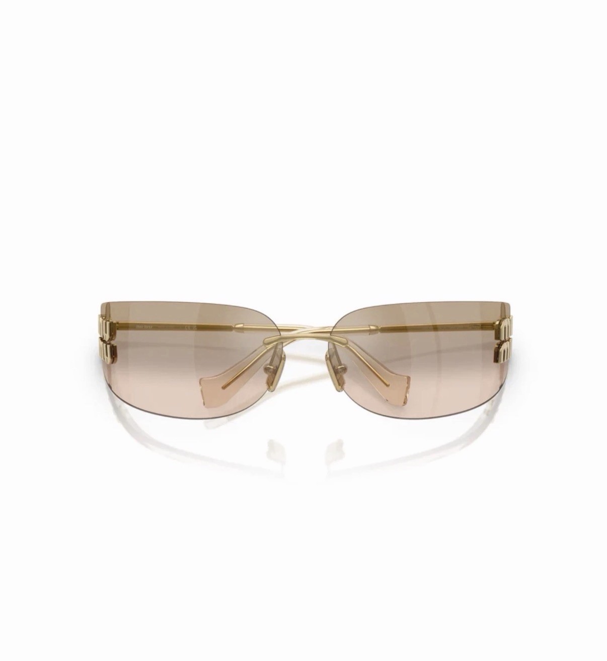 Miu Miu AUBE MU A51S Bronze Sunglasses Brown Gradient