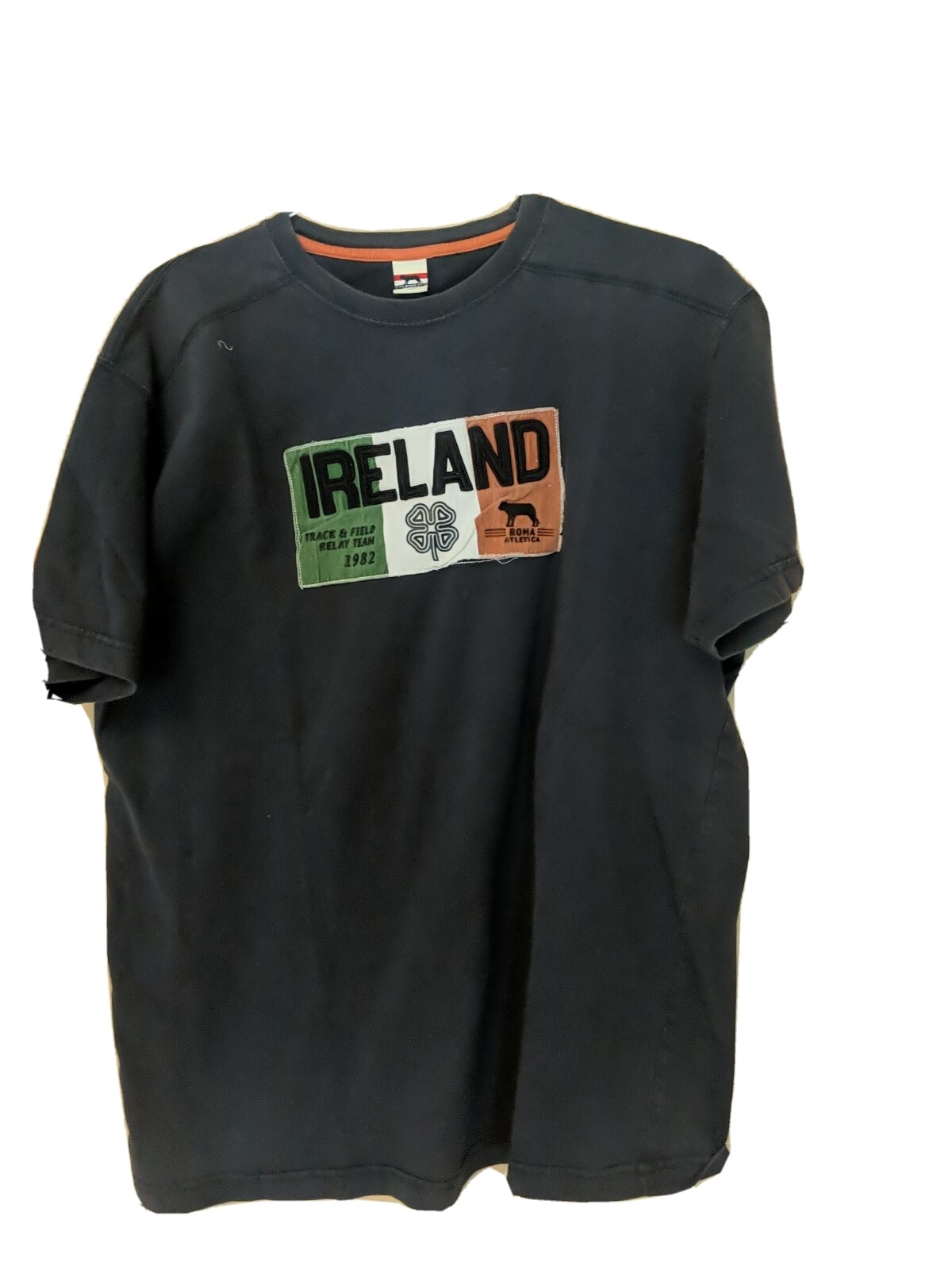 Roma Atletica Ireland Track & Field Relay Team 1982 Embroidered T-Shirt Size XXL