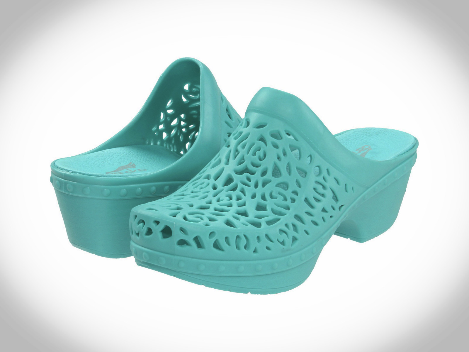 Dansko Pippa Women Molded Clog Shoe, Open Back,Comfortable TEAL Thermoplastic