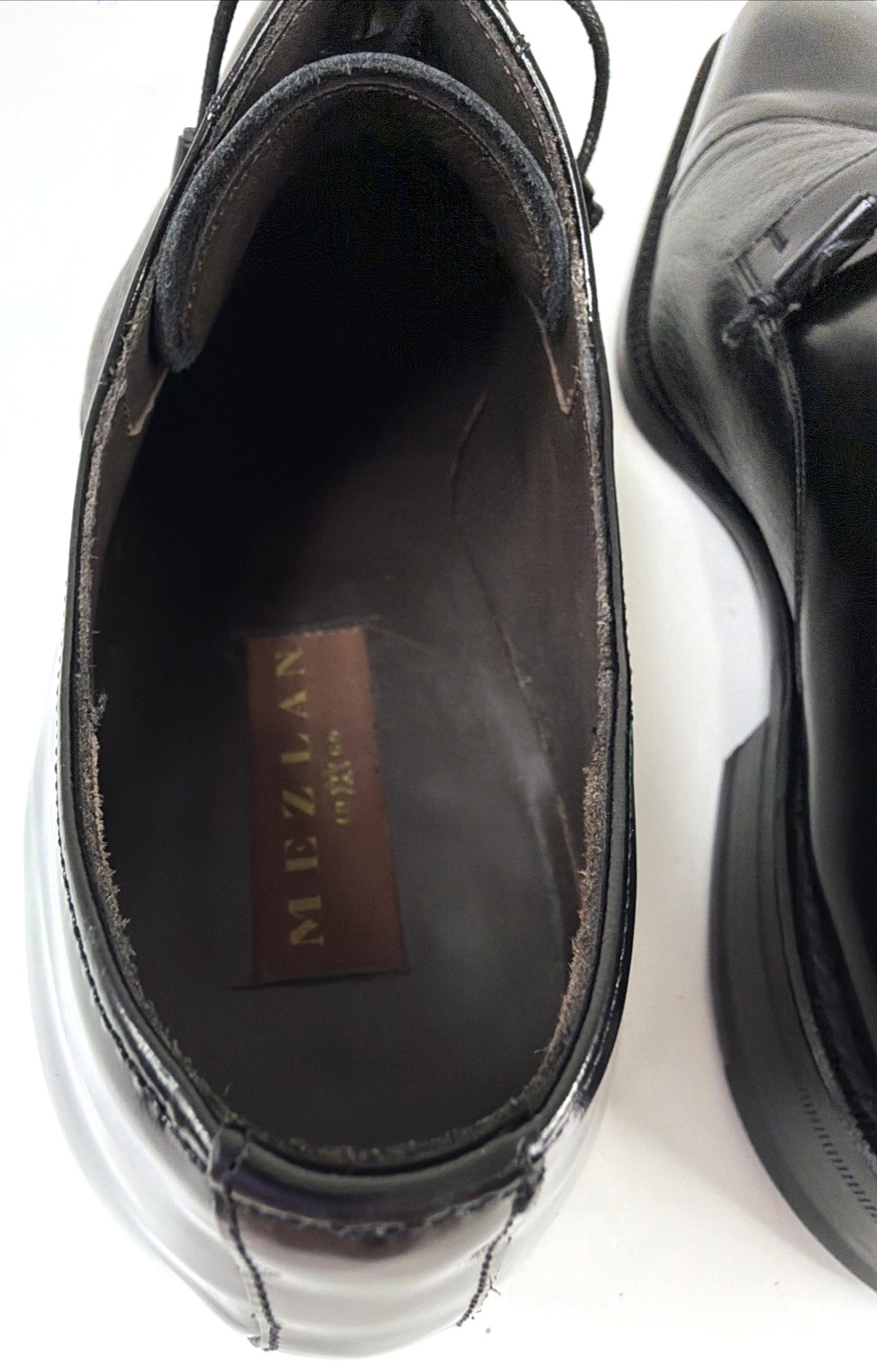 Mezlan Soka Lace-Up Oxford Black Leather Dress Shoes Cap Toe Men’s US M 13