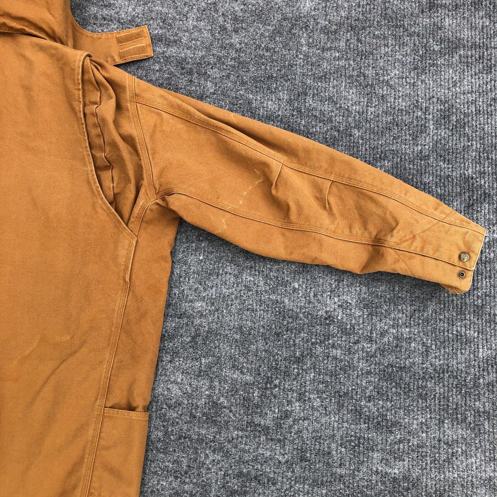 Carhartt C75 BRN Canvas Hooded 3 in 1 Jacket Coat No Liner Men’s Size XL