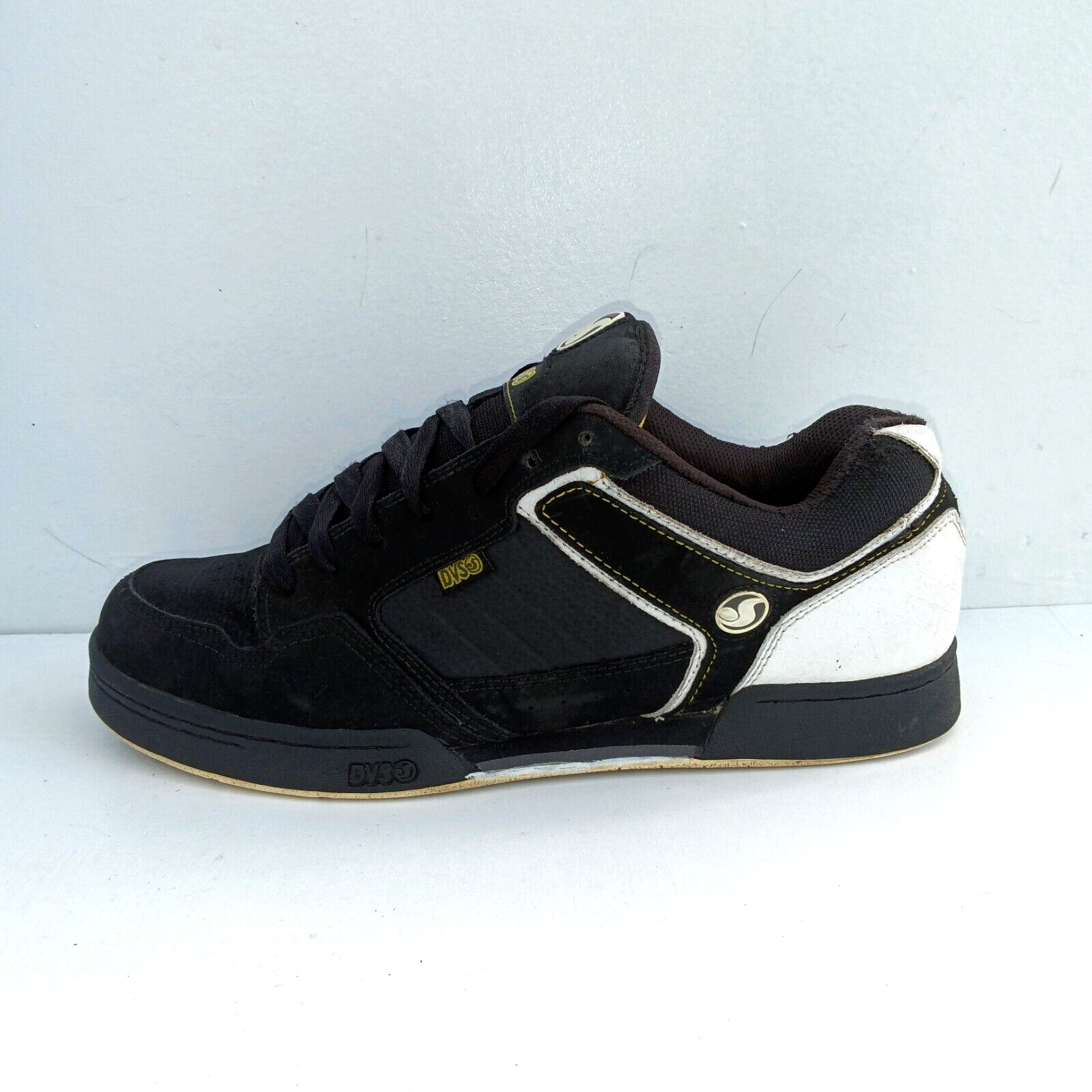 DVS Transom Skateboard Sneakers Men’s Size 12 Black/White Retro