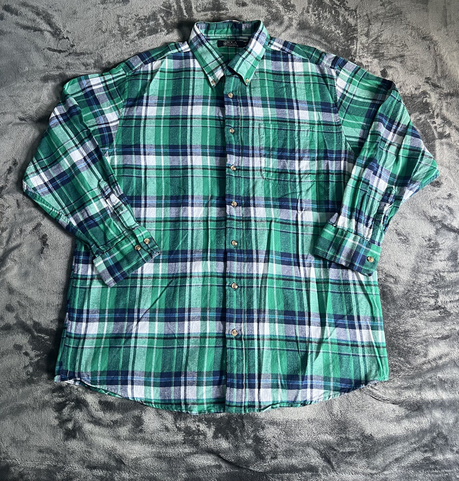 Boca Classics Plaid Flannel Shirt