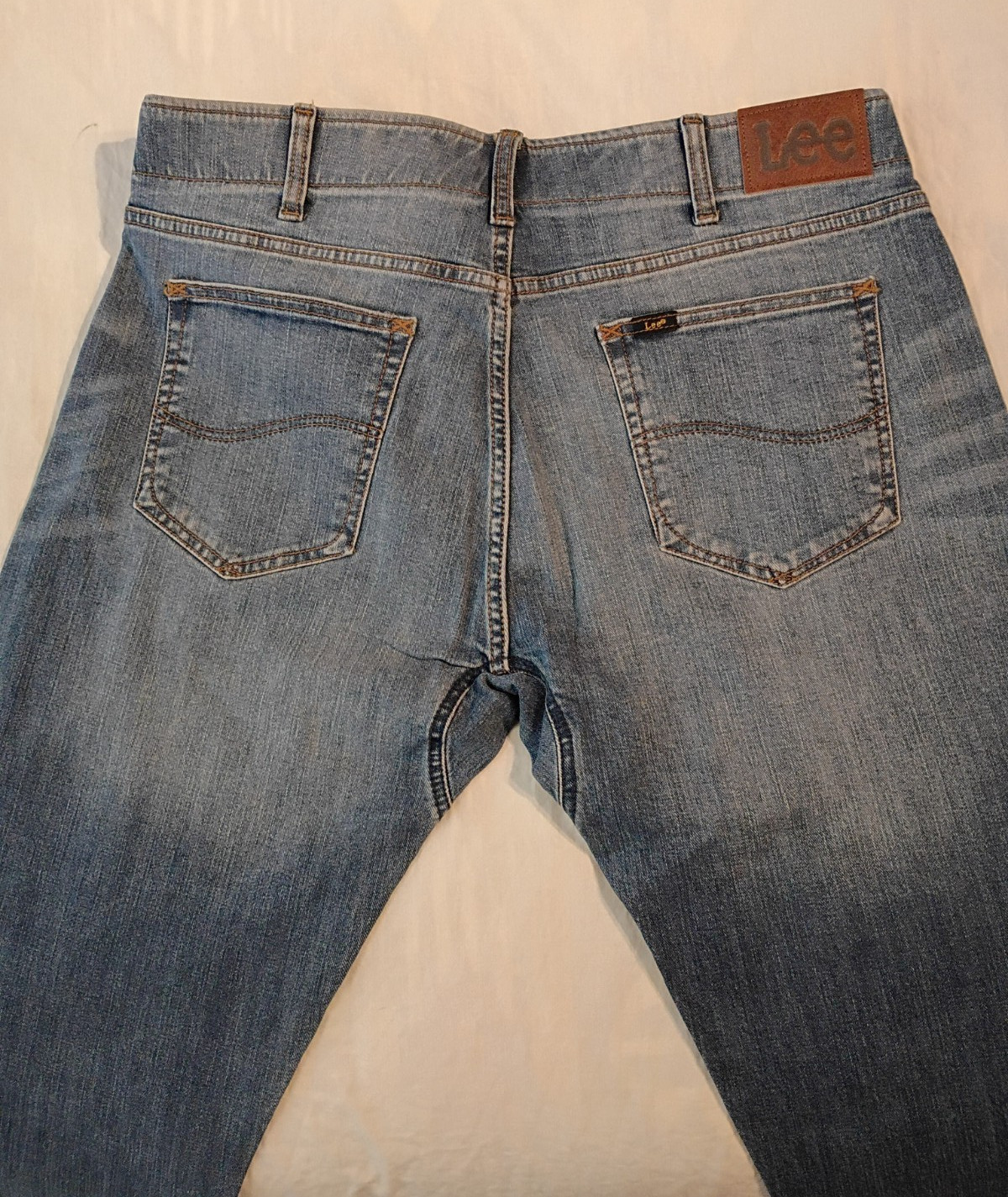 NWT Lee Men’s 35×34 Extreme Motion Slim Fit Denim Blue Jeans Gusseted Crotch