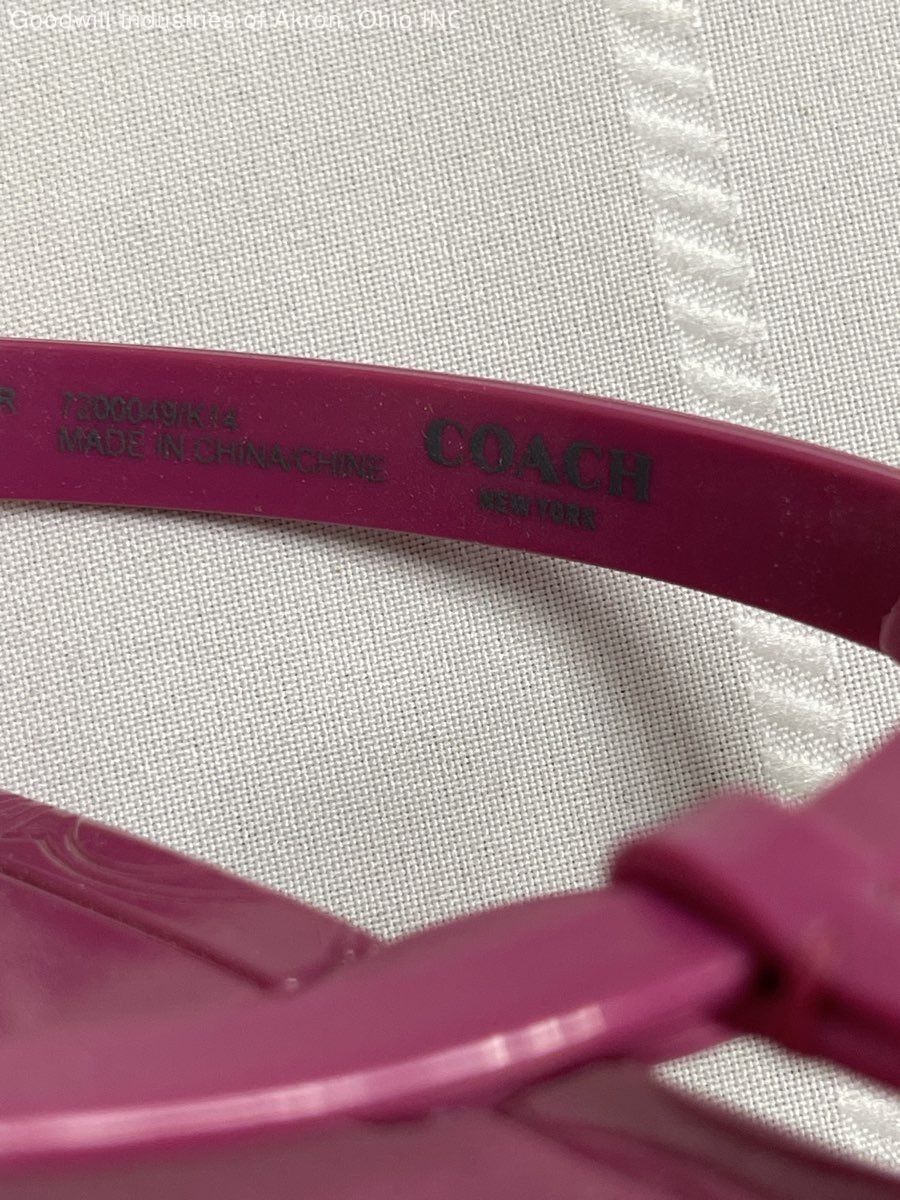 Coach Pier Fuchsia Pink Jelly T-Strap Sandals Women’s Size 9 COA