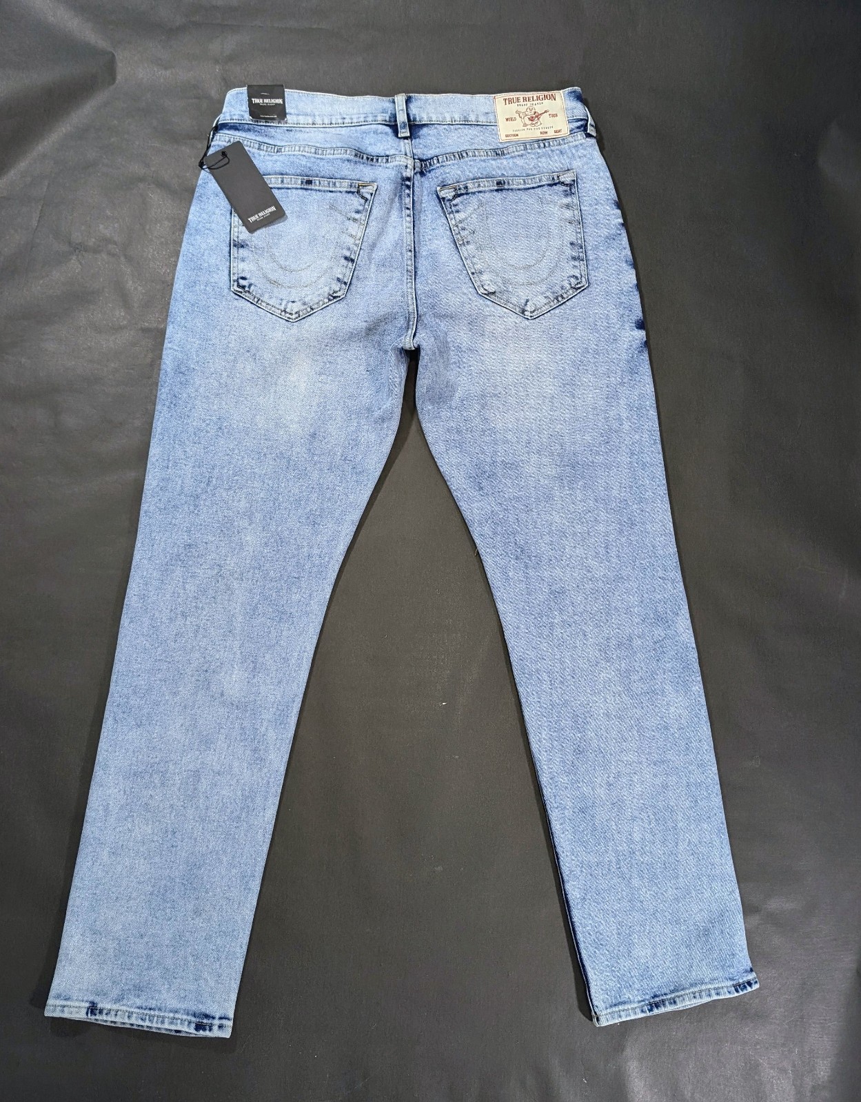 $159 True Religion Men`s Geno Relaxed Slim Jeans Men`s Size 36×32 38×32