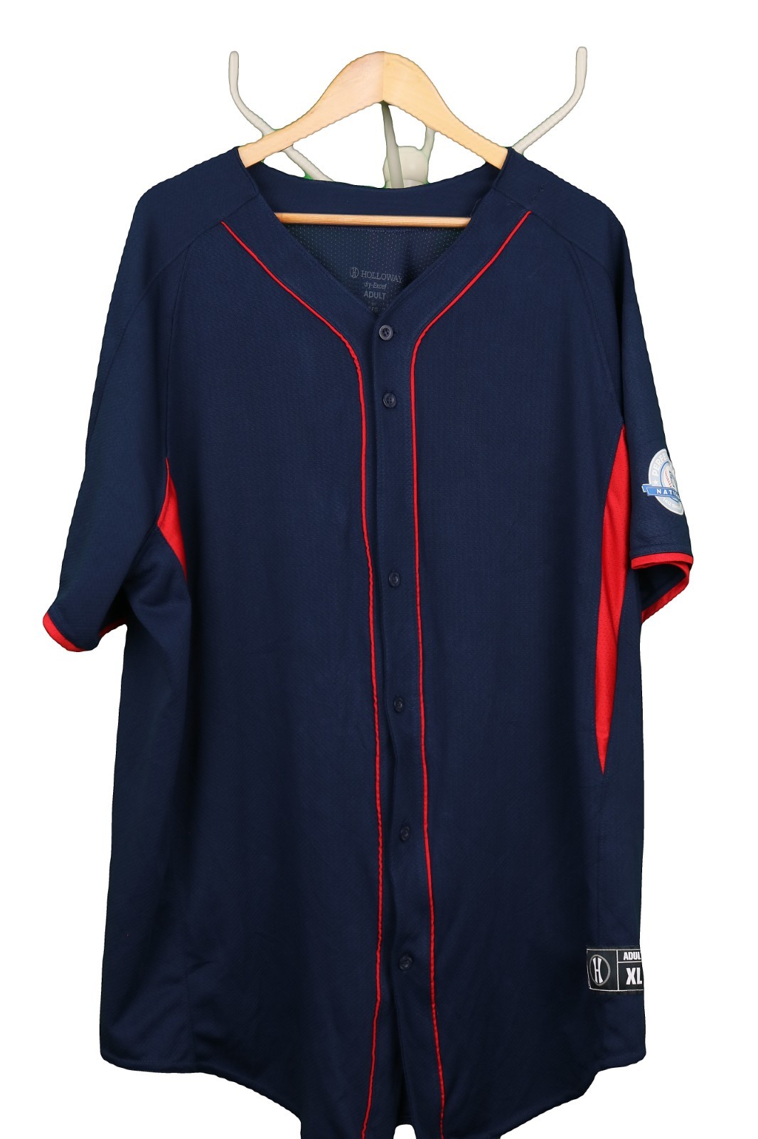 Holloway National Showcase 14U Baseball Jersey Navy Mens XL 44-46 in
