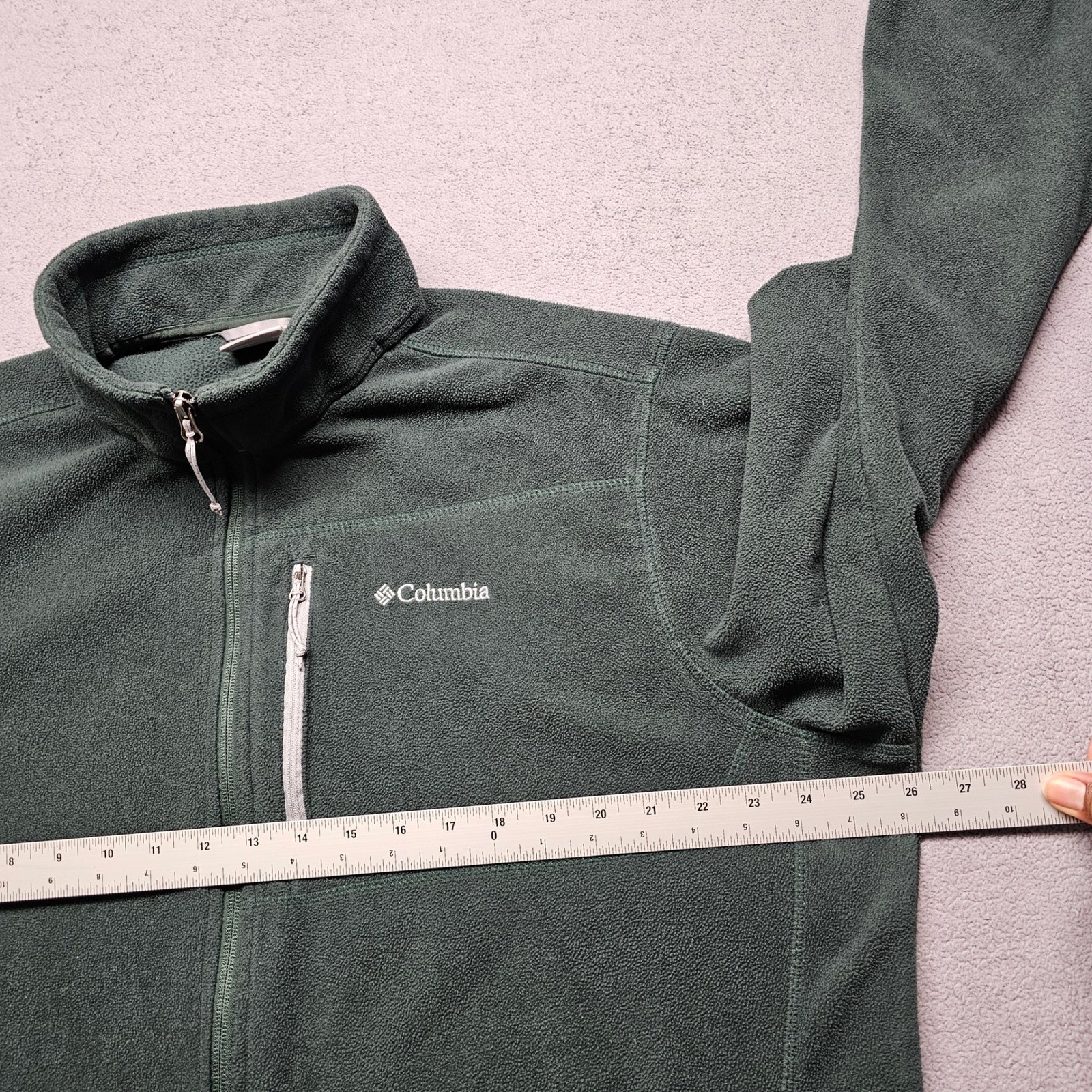 Columbia Fast Trek II Full Zip Fleece Jacket Mens XXL Green Activewear Outdoor