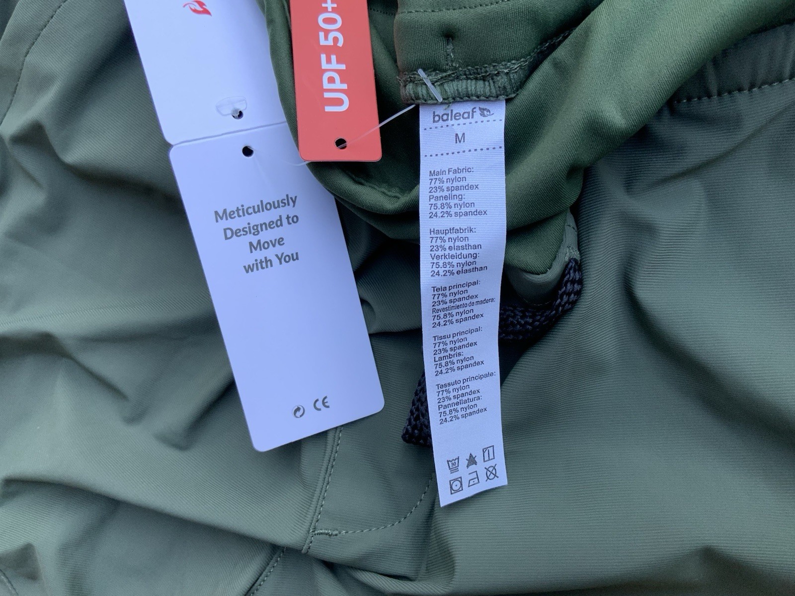 Baleaf Women’s Green UPF 50+ Hiking Jogger Pants Size M New With Tags