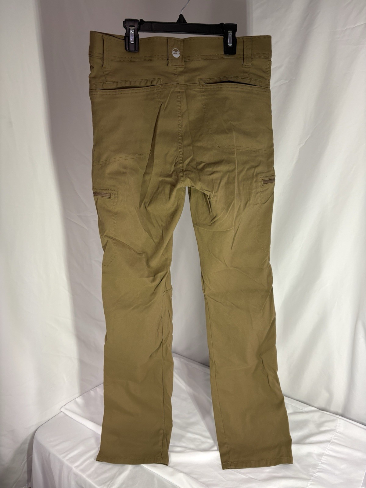 Wrangler Men’s ATG Cargo Pants 32×32 Dark Brown Cotton Pockets