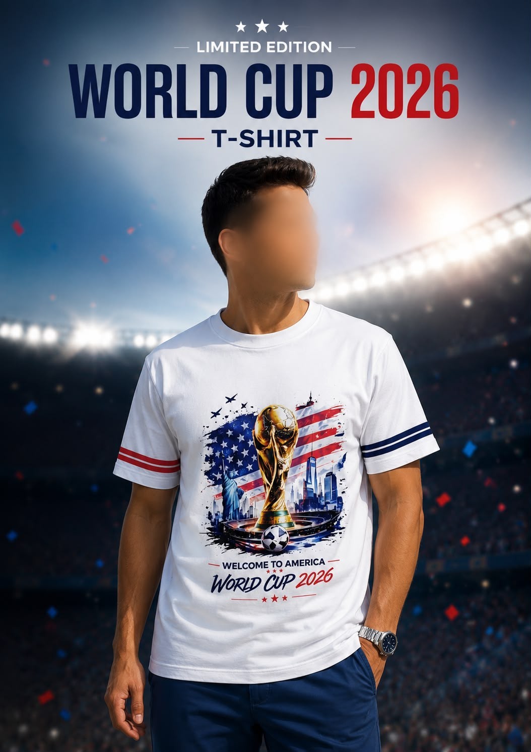 World Cup T-shirt Made with love from cotton Available in sizes M-L-XL
